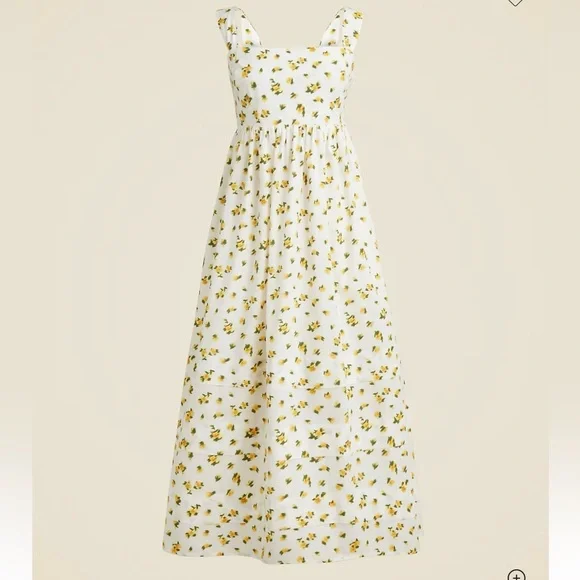 J.Crew size 2 square neck midi dress in budding rose print - Picture 1 of 6